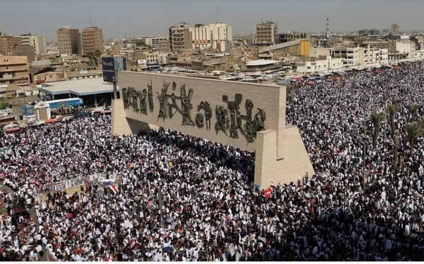 Iraqi protests against the Israeli occupation - stories.saudi-expatriates.com