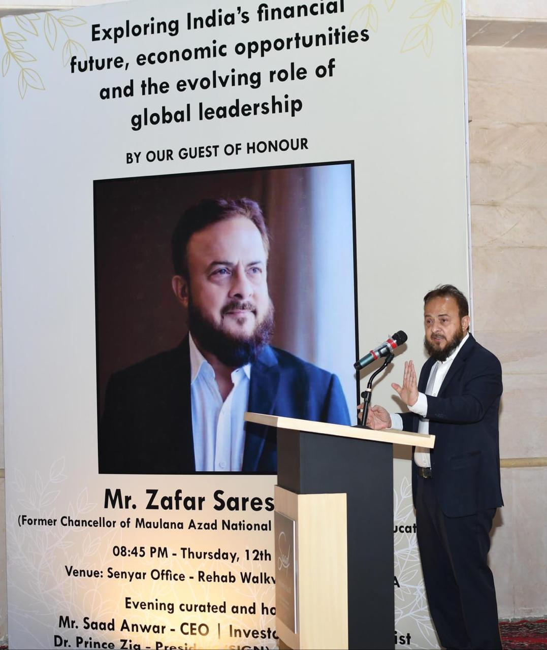 Saad Anwar and Mr. Zafar Sareshwala Have an Engaging and Informative Evening in Jeddah